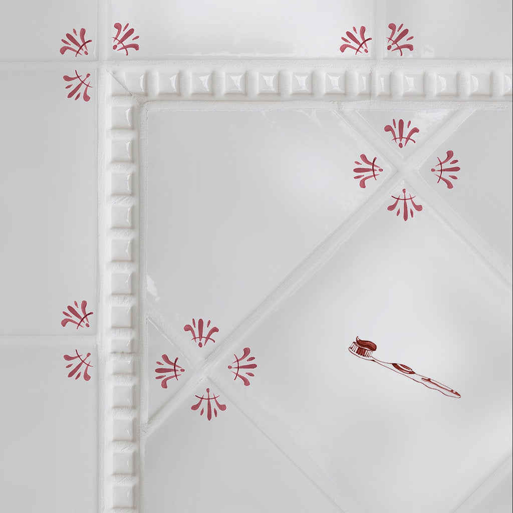 Toothbrush Delft Tile