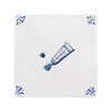 Toothpaste Delft Tile