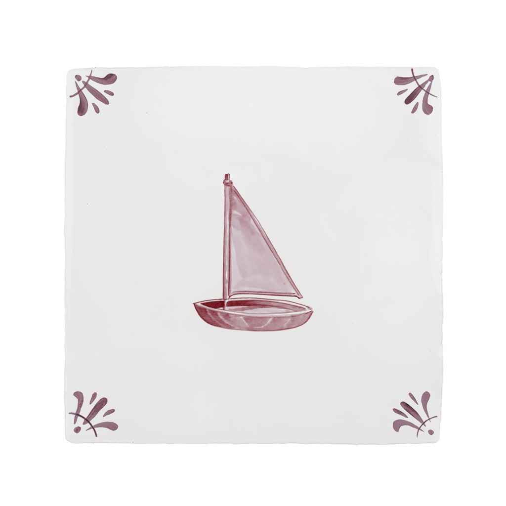 Toy Boat Delft Floor Tile
