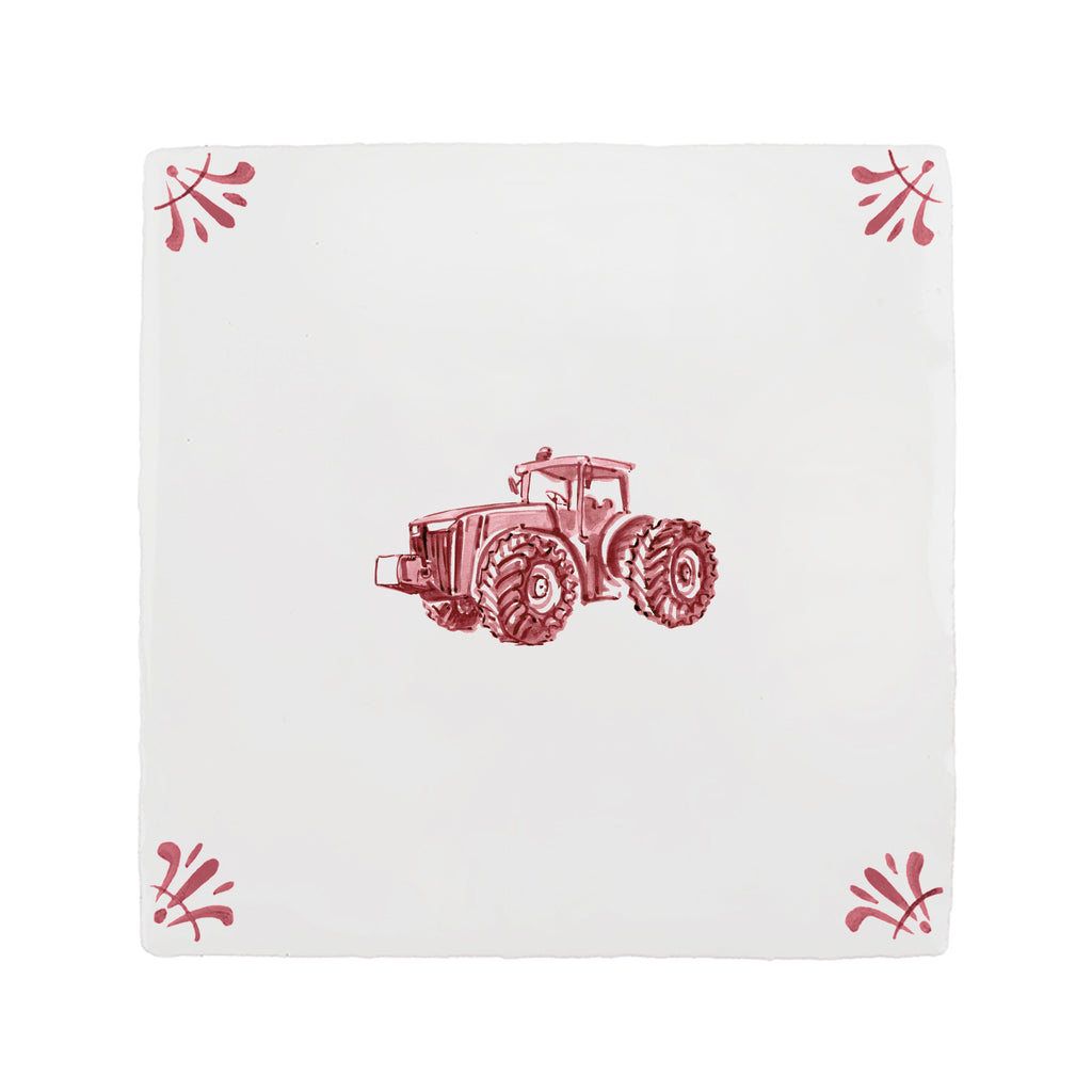 Tractor Delft Tile
