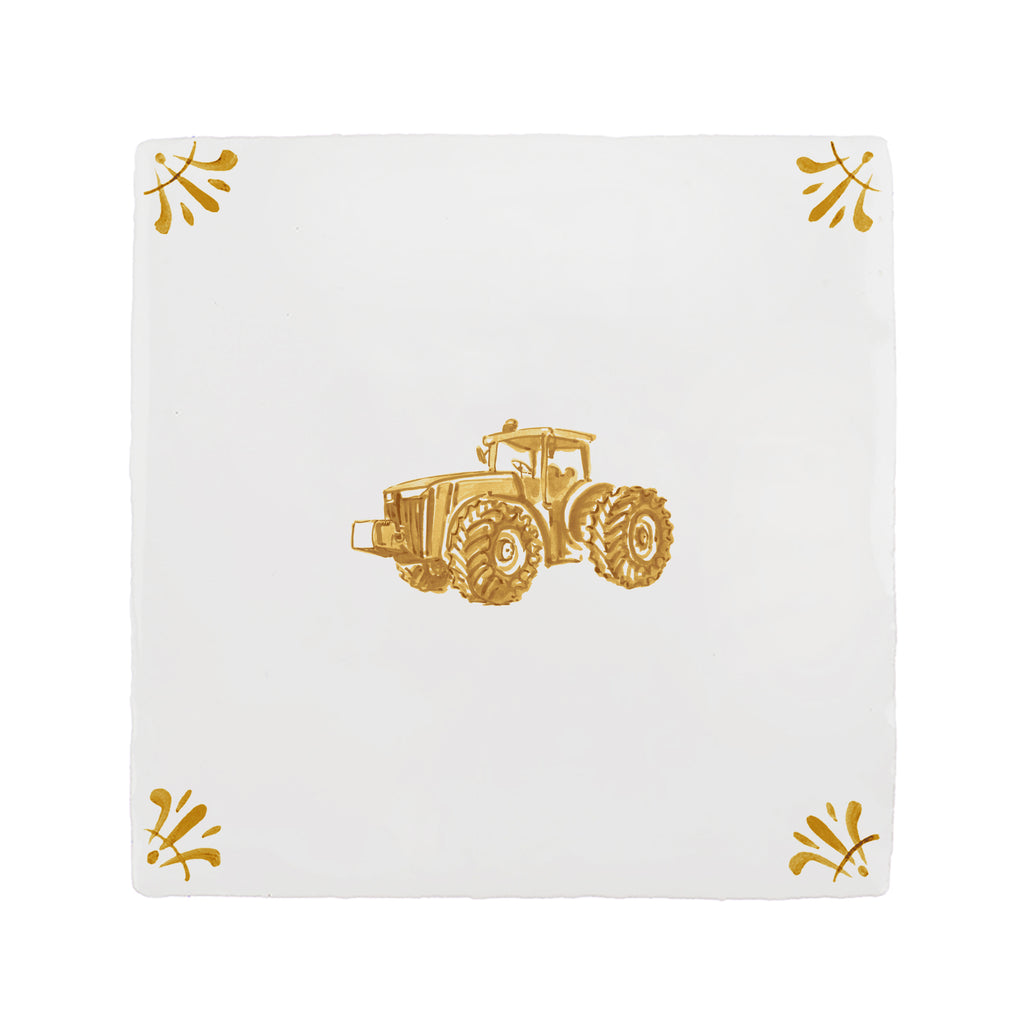 Tractor Delft Tile