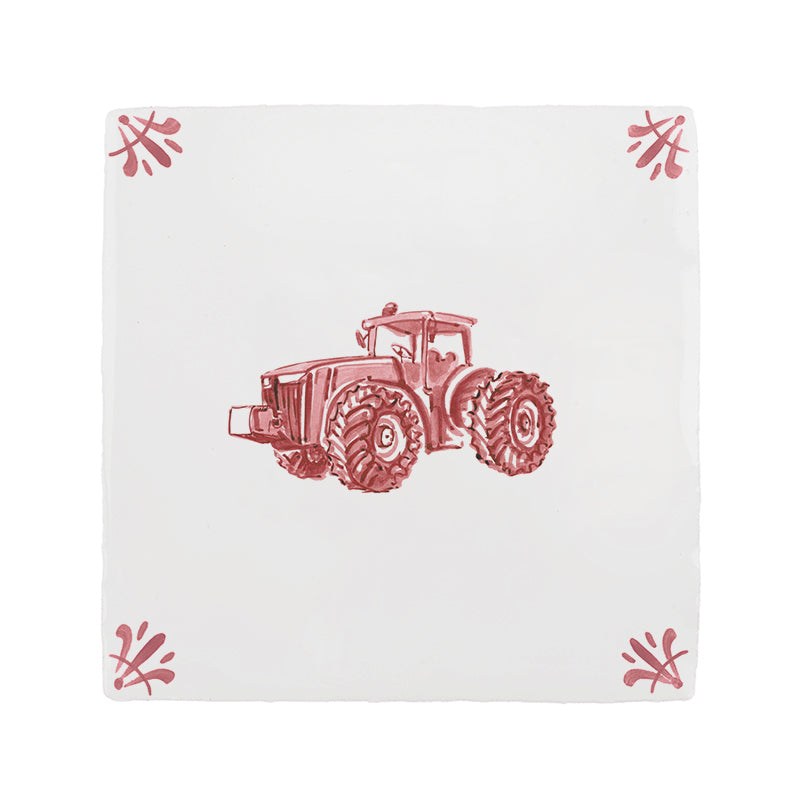 Tractor Delft Tile