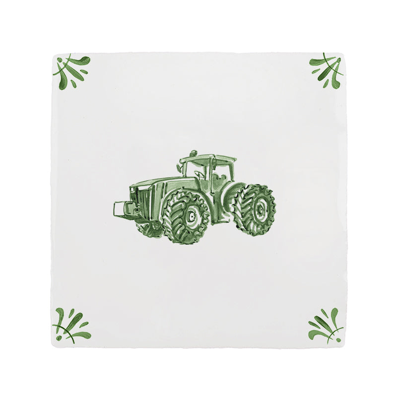Tractor Delft Tile