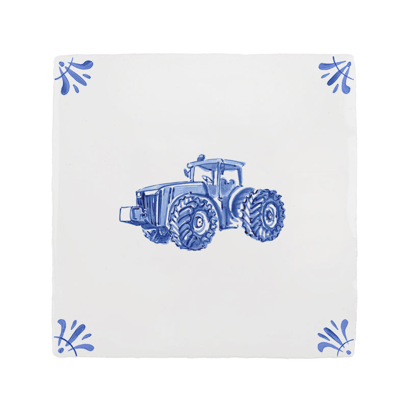 Tractor Delft Tile