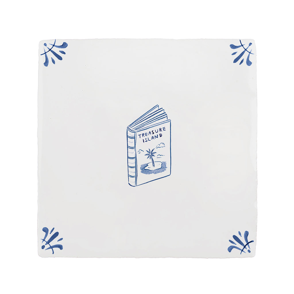 Treasure Island Delft Tile