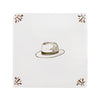 Trilby Hat Delft Tile