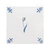 Tulip Delft Tile, Gold Lustre