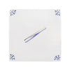 Tweezers Delft Tile, Gold Lustre