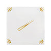 Tweezers Delft Tile, Gold Lustre
