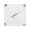 Tweezers Delft Tile, Gold Lustre