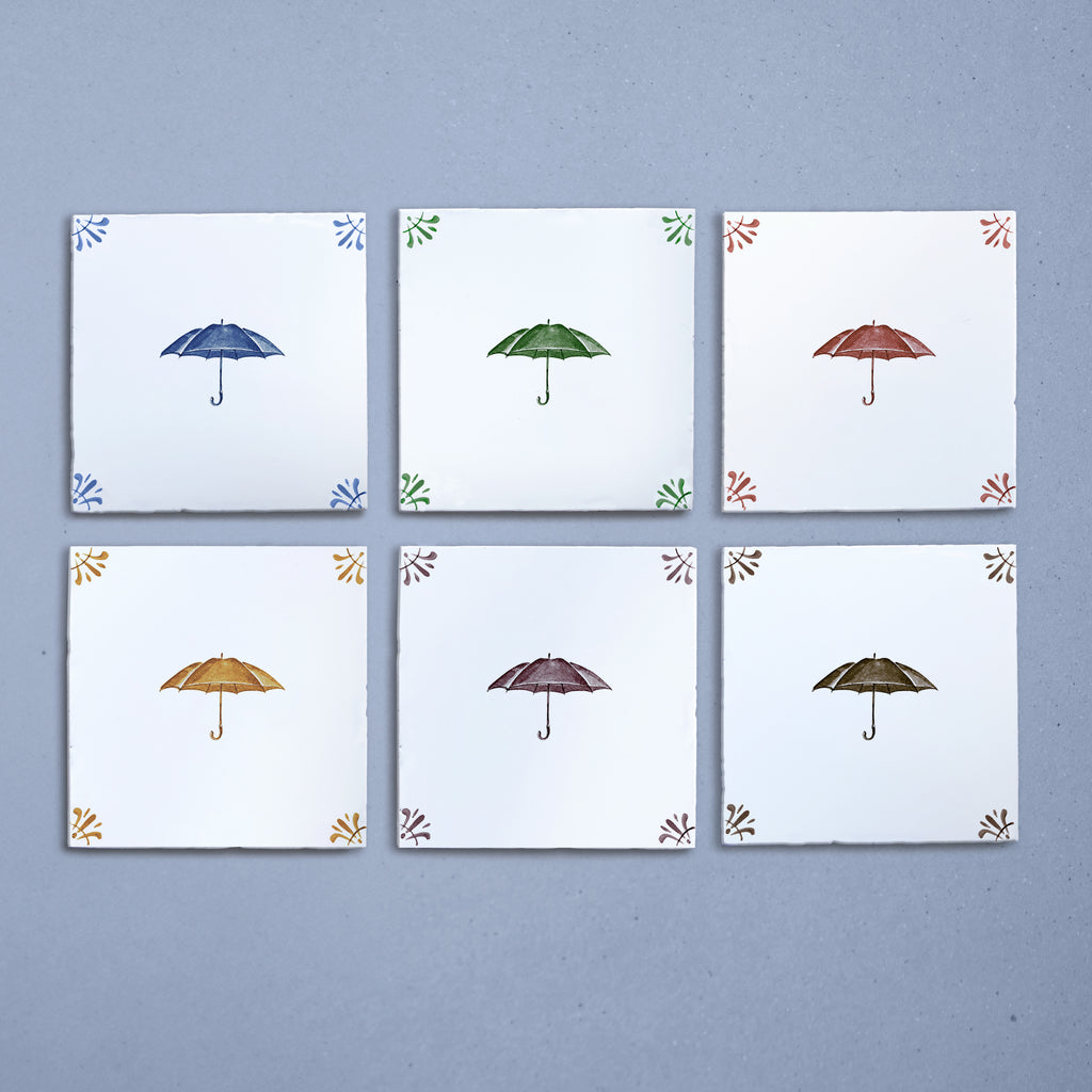 Umbrella Delft Tile
