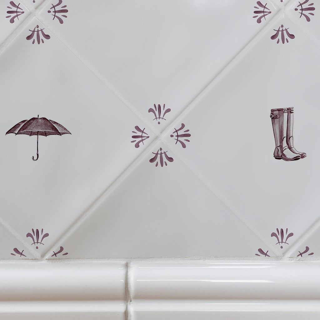 Wellies Delft Tile