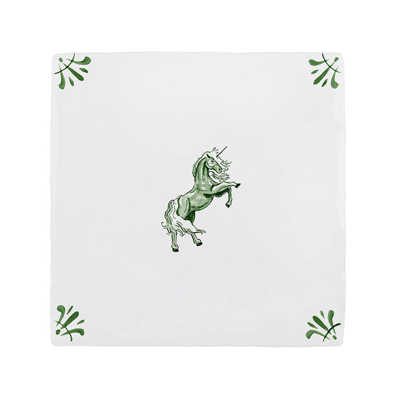 Unicorn Delft Tile
