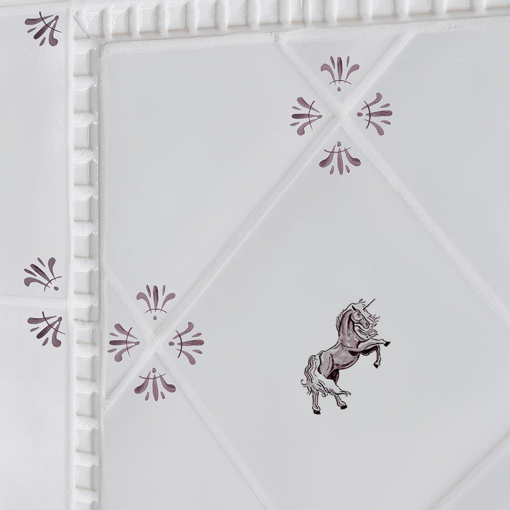 Unicorn Delft Tile