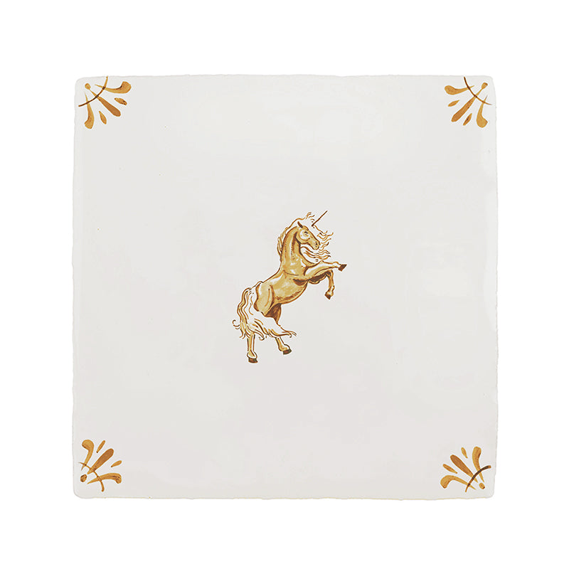 Unicorn Delft Tile