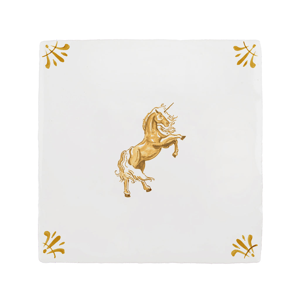 Unicorn Delft Tile