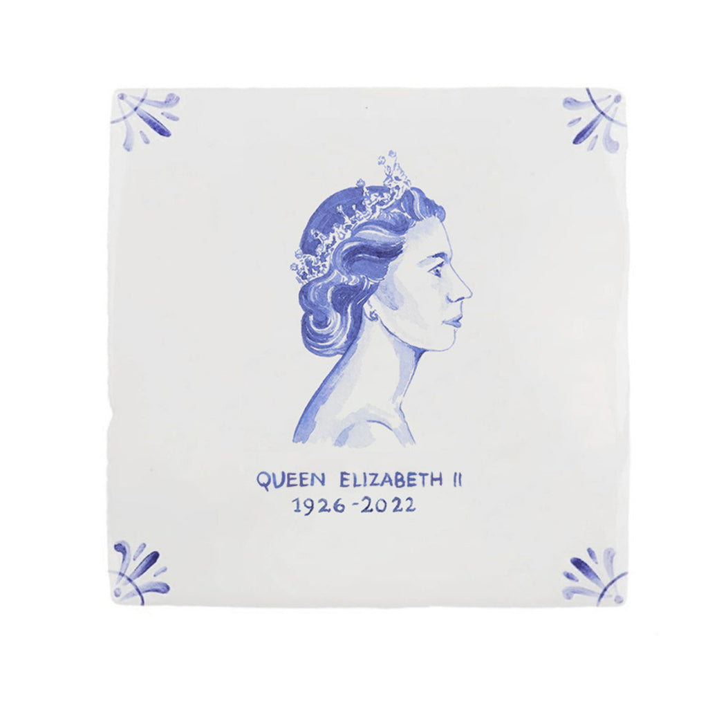 HRH Queen Elizabeth II Delft Tile