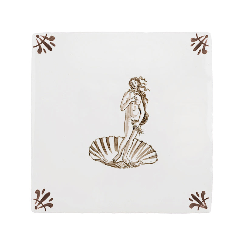 Venus Botticelli Delft Tile