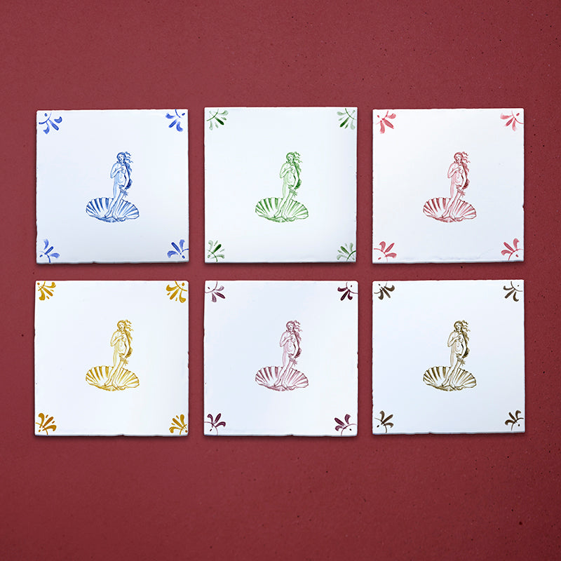 Venus Botticelli Delft Tile