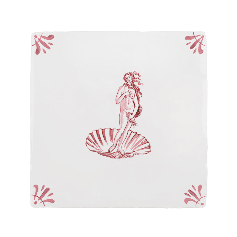 Venus Botticelli Delft Tile