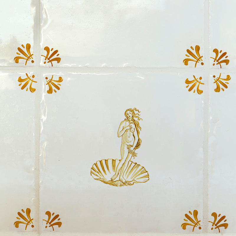 Venus Botticelli Delft Tile