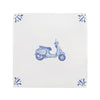Vespa Scooter Delft Tile