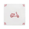 Vespa Scooter Delft Tile