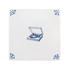 Vinyl Record Player Delft Tile