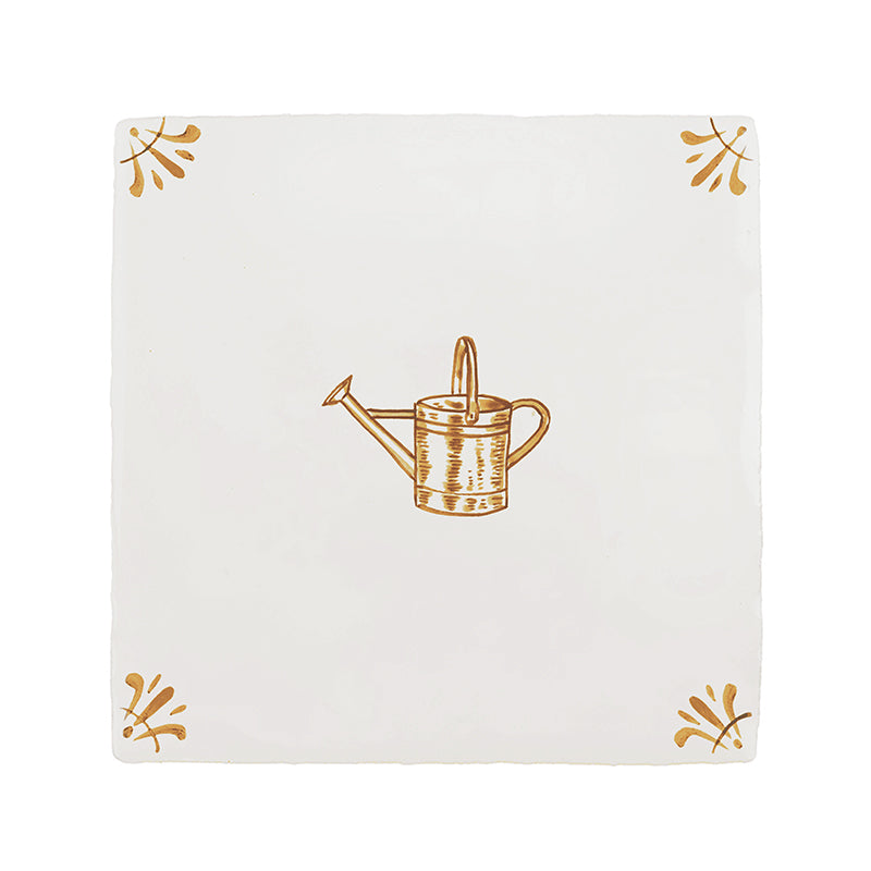 Watering Can Delft Tile
