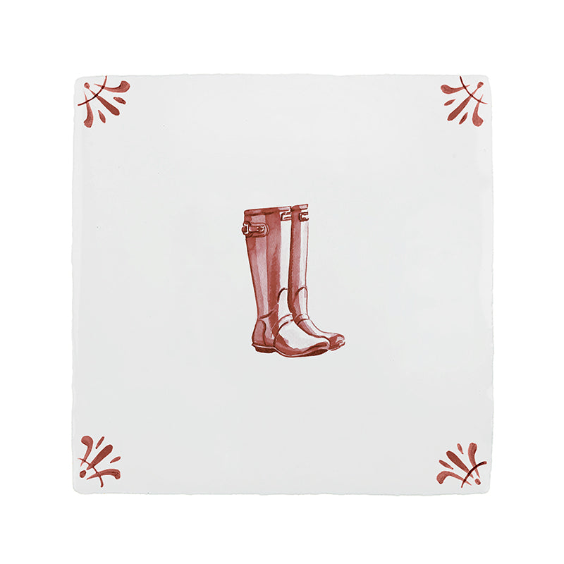 Wellies Delft Tile