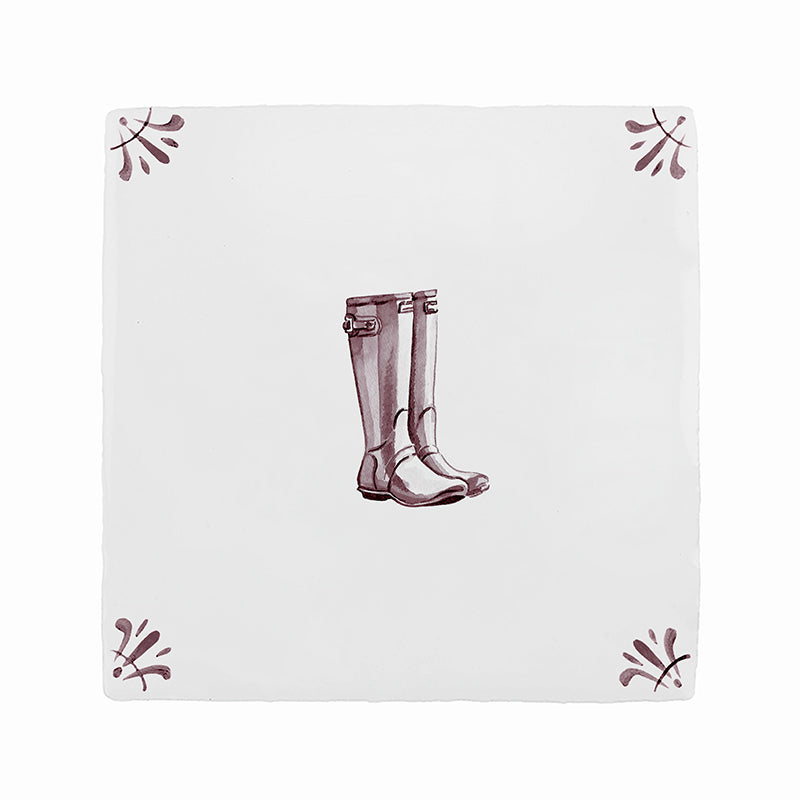 Wellies Delft Tile