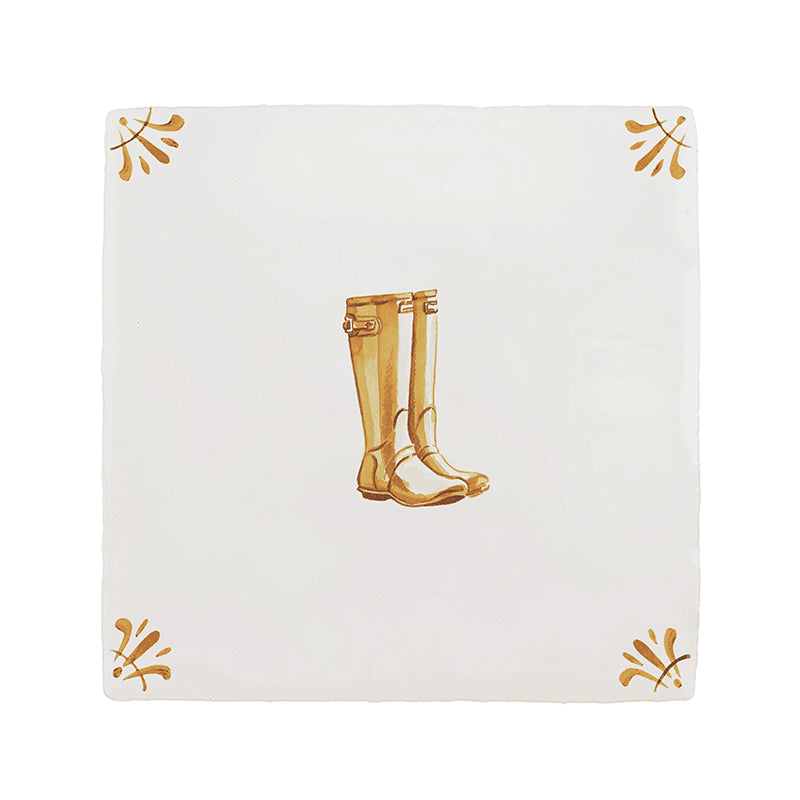 Wellies Delft Tile