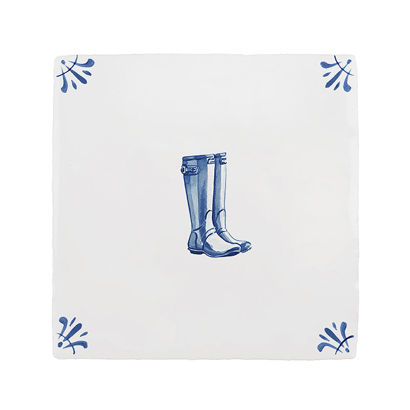 Wellies Delft Tile