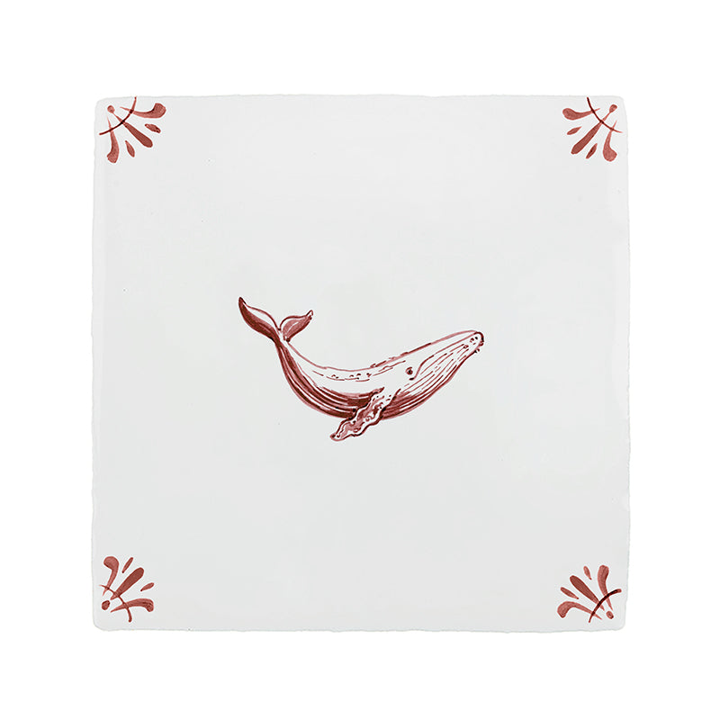 Whale Delft Tile