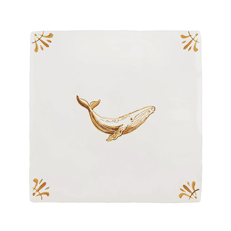 Whale Delft Tile