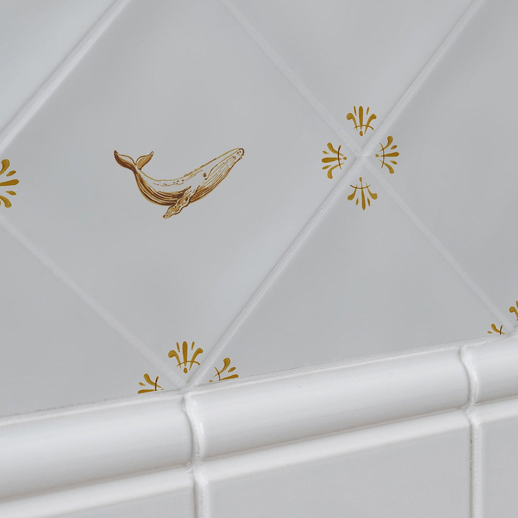 Whale Delft Tile