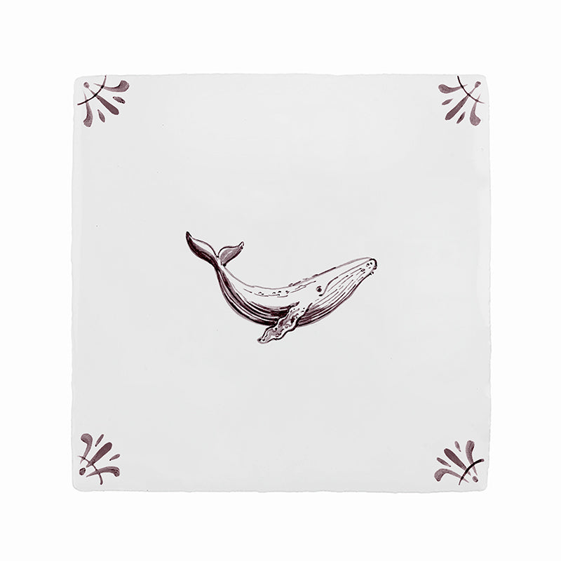 Whale Delft Tile