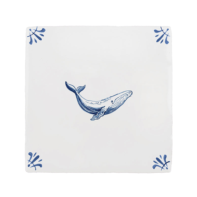 Whale Delft Tile