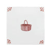 Wicker Basket Delft Tile