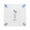 Wild Daisy Delft Tile, Gold Lustre
