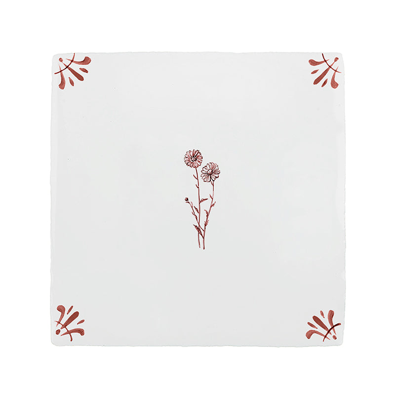 Wild Daisy Delft Tile
