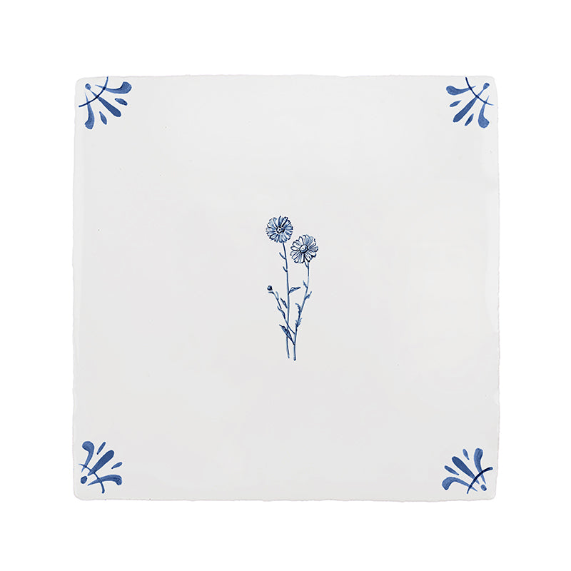 Wild Daisy Delft Tile