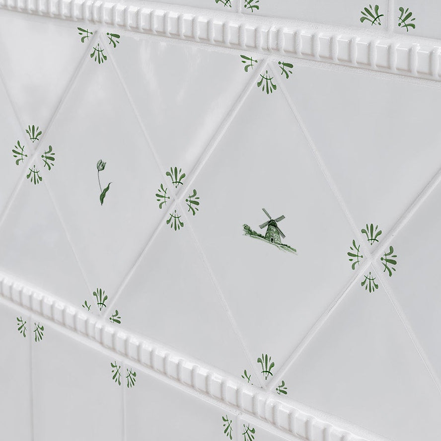 Windmill Delft Tile