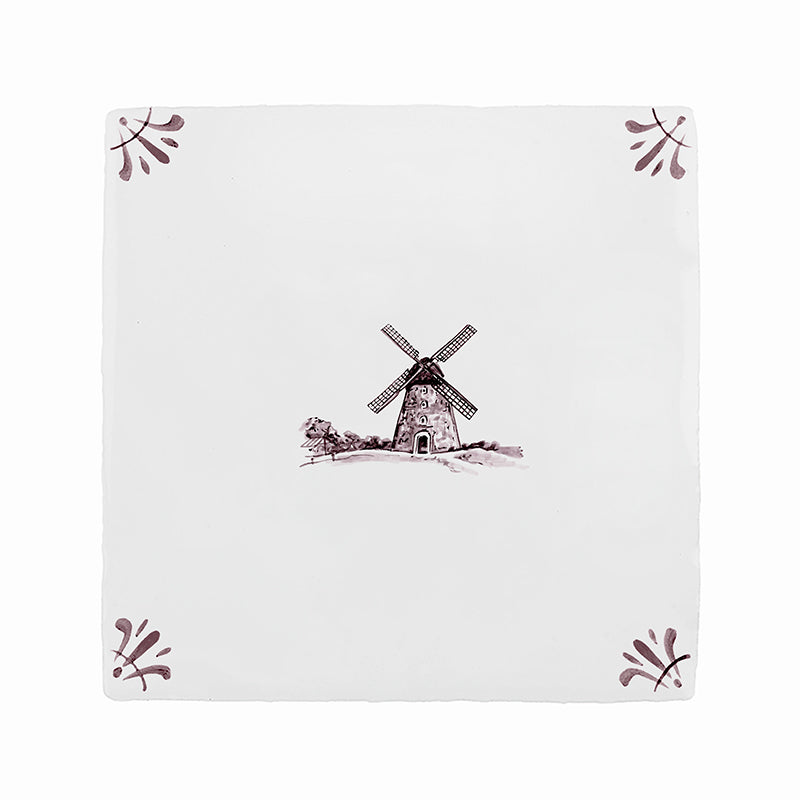 Windmill Delft Tile