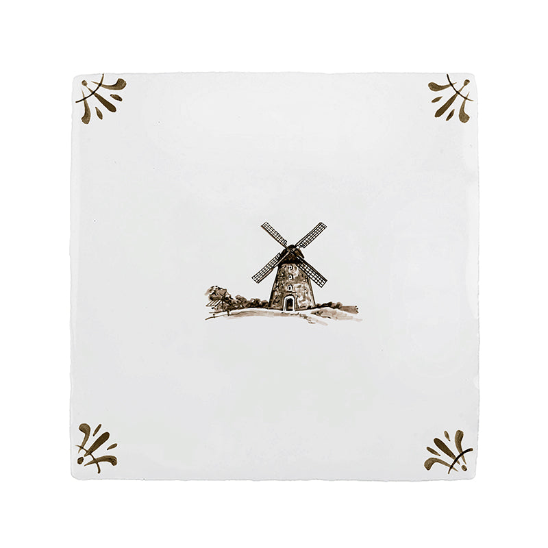 Windmill Delft Tile