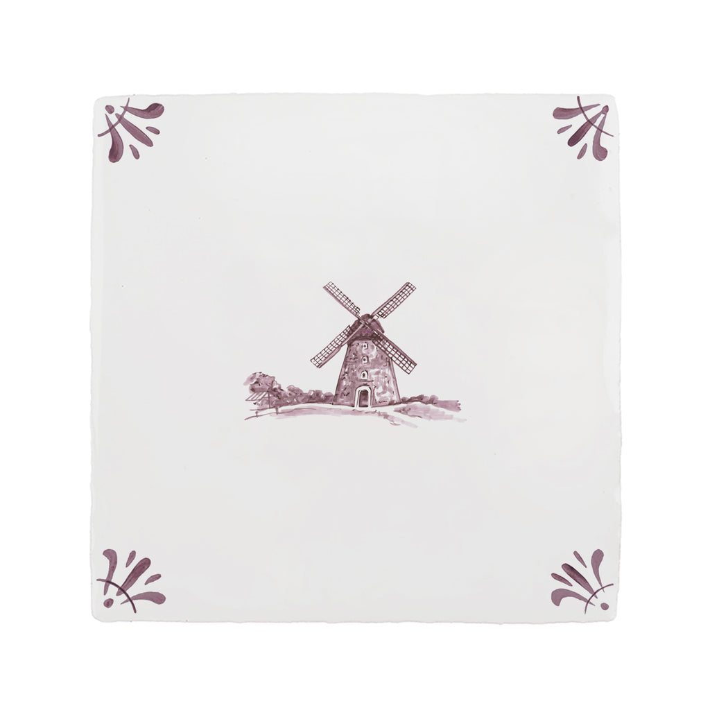 Windmill Delft Tile