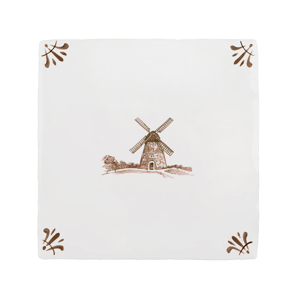 Windmill Delft Tile