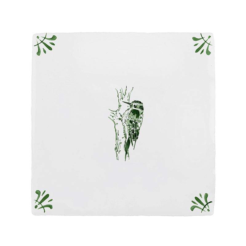 Woodpecker Delft Tile