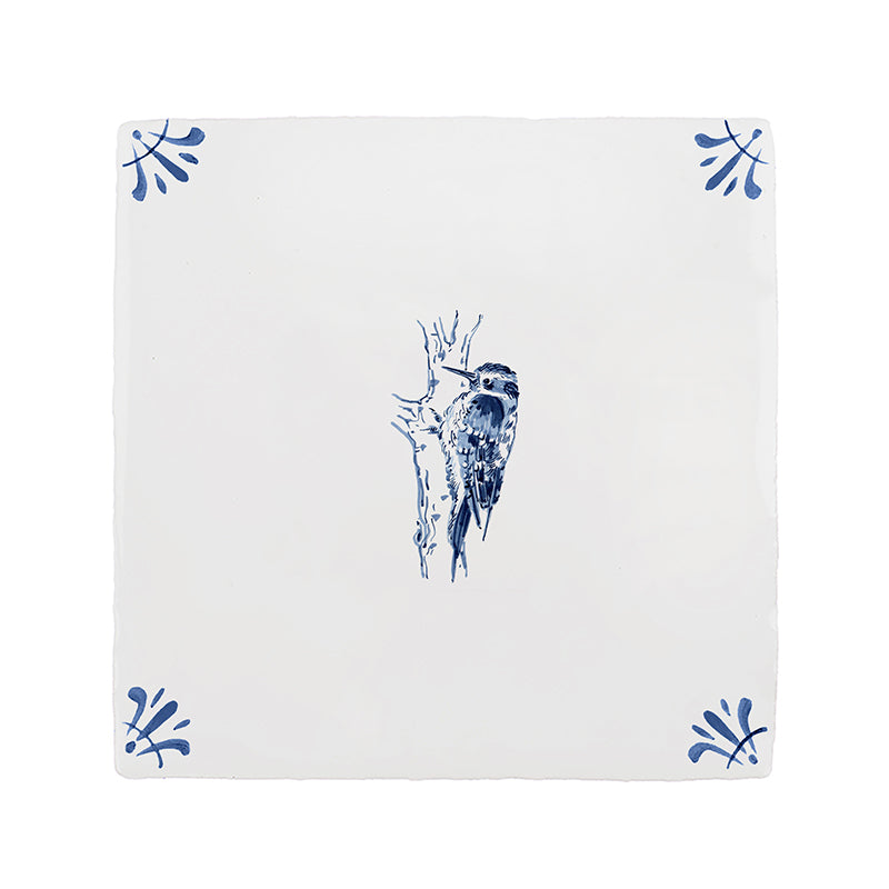Woodpecker Delft Tile