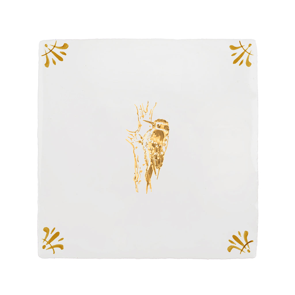 Woodpecker Delft Tile